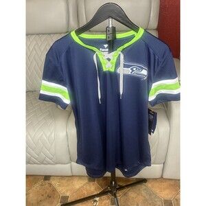 Fanatics Seattle Seahawks Women’s Lace Up Shirt M Medium New NWT Ladies